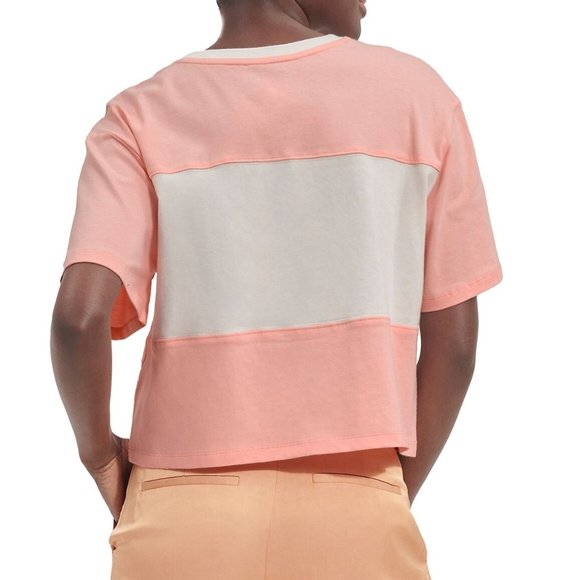 UGG Jordene Colorblocked Logo T-Shirt :Pink Opal Large - Picture 3 of 12